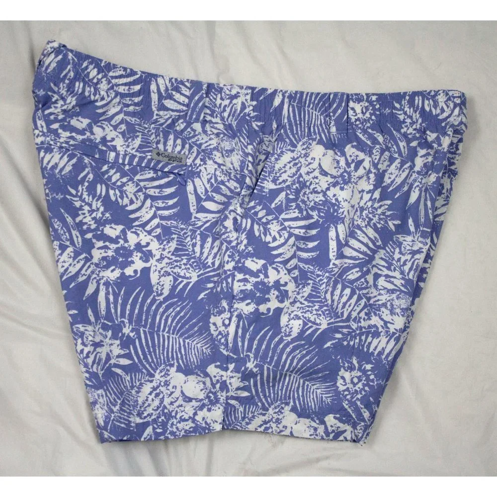 Columbia PFG Mens Belted Swim Trunks Shorts Size XL‎